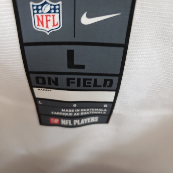 Nike NFL On Field Ezekiel Elliott 21 Jersey Adult Size L Dallas Cowboys White - Picture 3 of 9